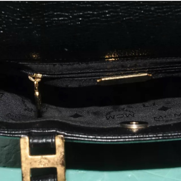 MCM BLACK HANDBAG with original  Dusty bag - Picture 9 of 14